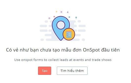 Hướng dẫn tạo biểu mẫu sự kiện với On Spot